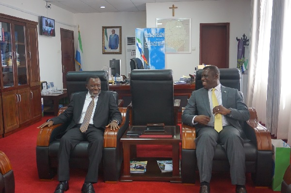 Ambassador Nelson Ocheger Pays Courtesy Call on Sierra Leone’s Foreign Minister